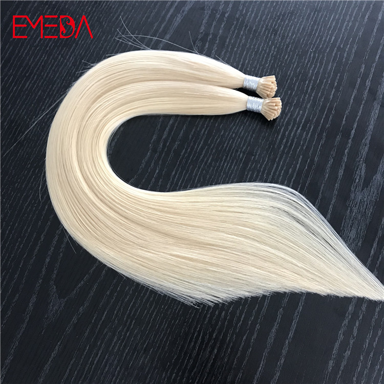 Made in china keratin hair extensions factory I tip color 60 YJ293